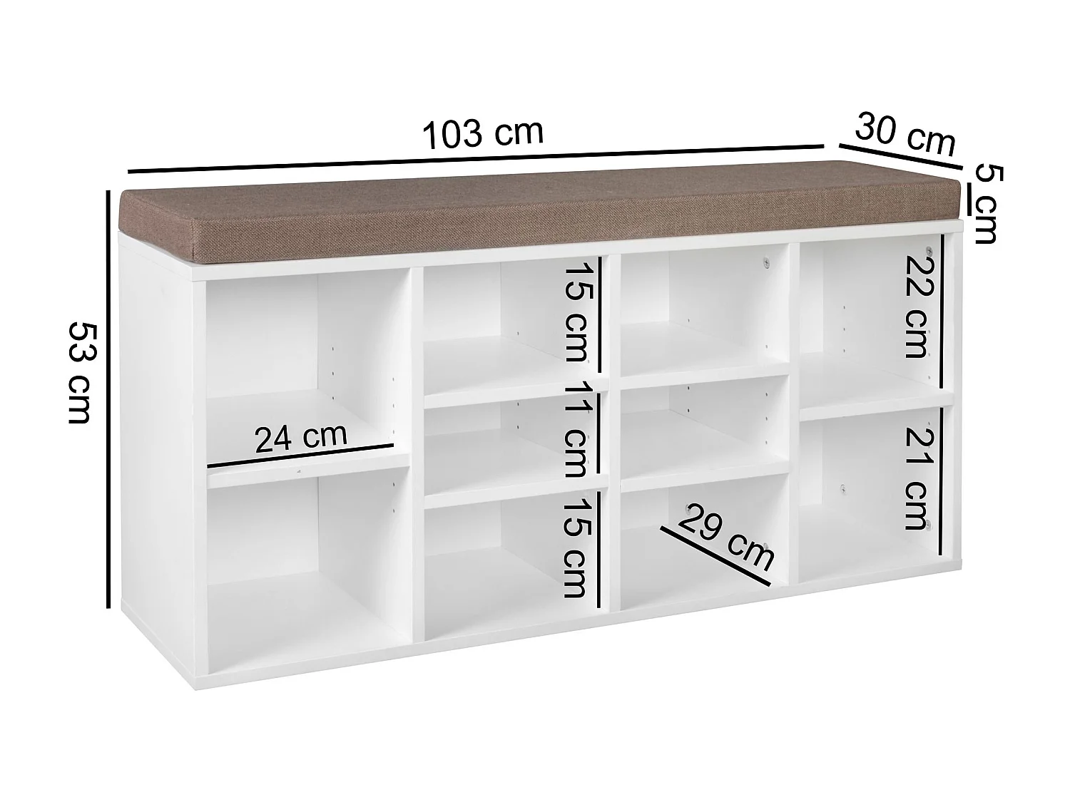 Banc Chaussure Entrée 100x60x38 cm Étagère a Chaussures | Banc Décor Chêne avec Rangement et