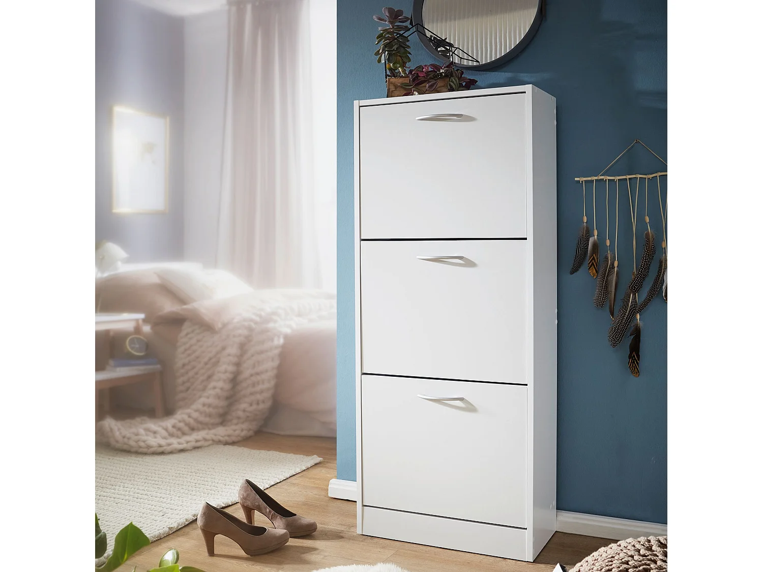 schoenenkast 3 vakken voor vouwschoen dresser 125 cm schoenenkast 15 paar schoenen dresser schoen moderne tipper