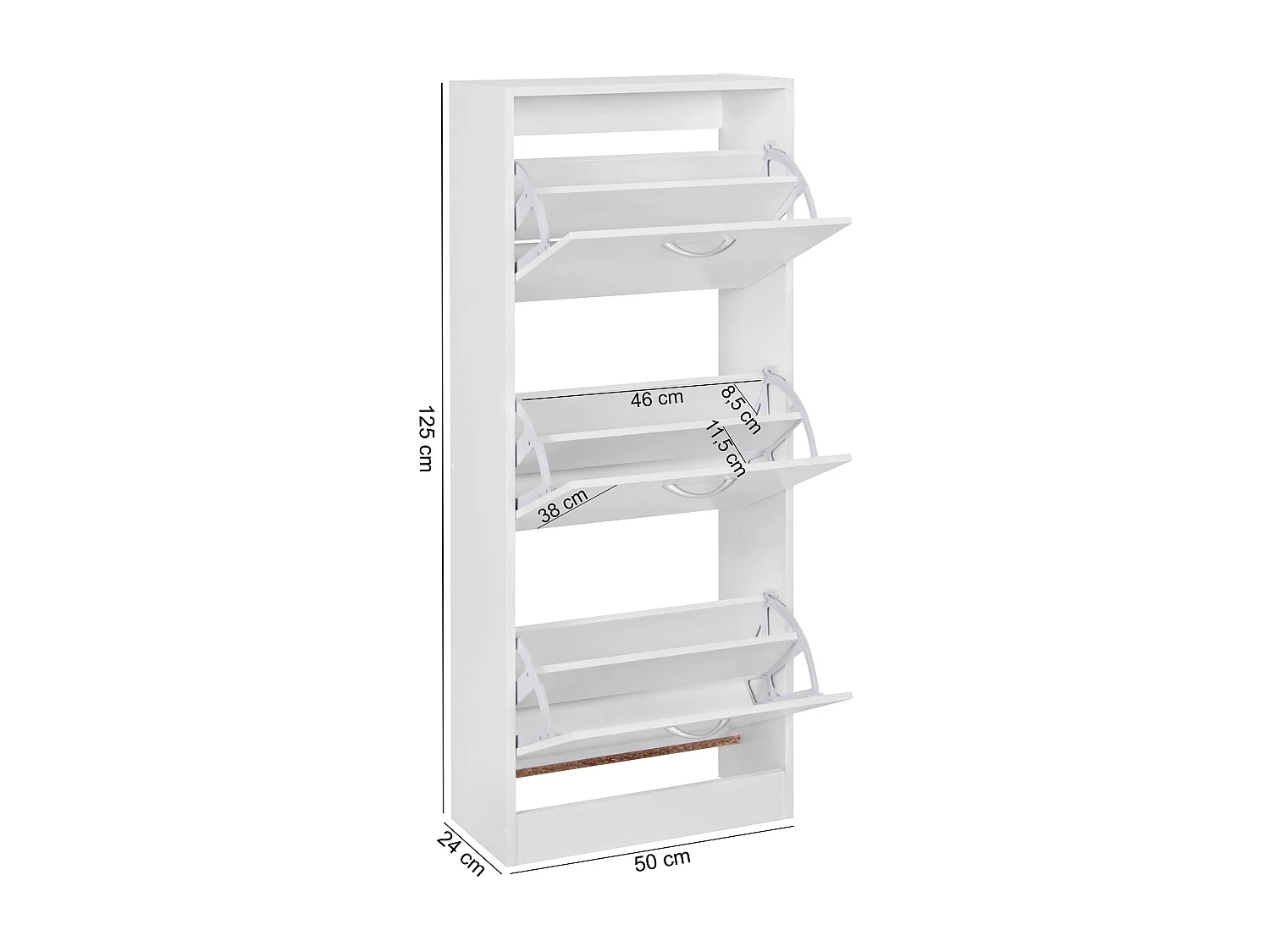 schoenenkast 3 vakken voor vouwschoen dresser 125 cm schoenenkast 15 paar schoenen dresser schoen moderne tipper