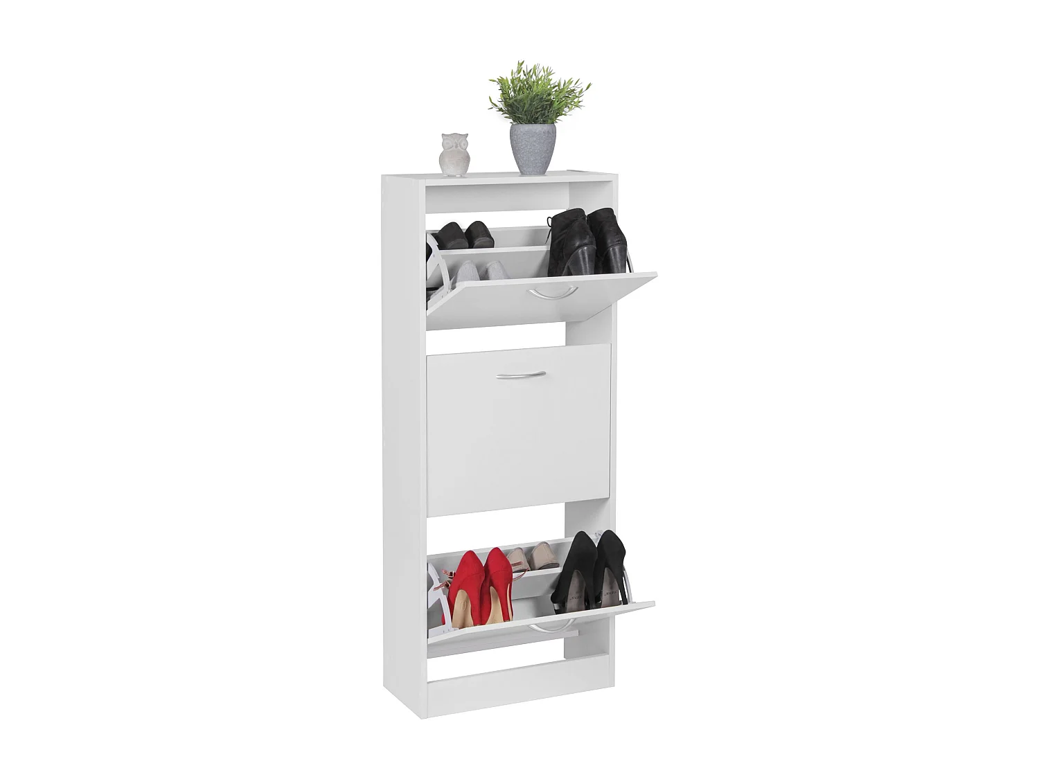 schoenenkast 3 vakken voor vouwschoen dresser 125 cm schoenenkast 15 paar schoenen dresser schoen moderne tipper