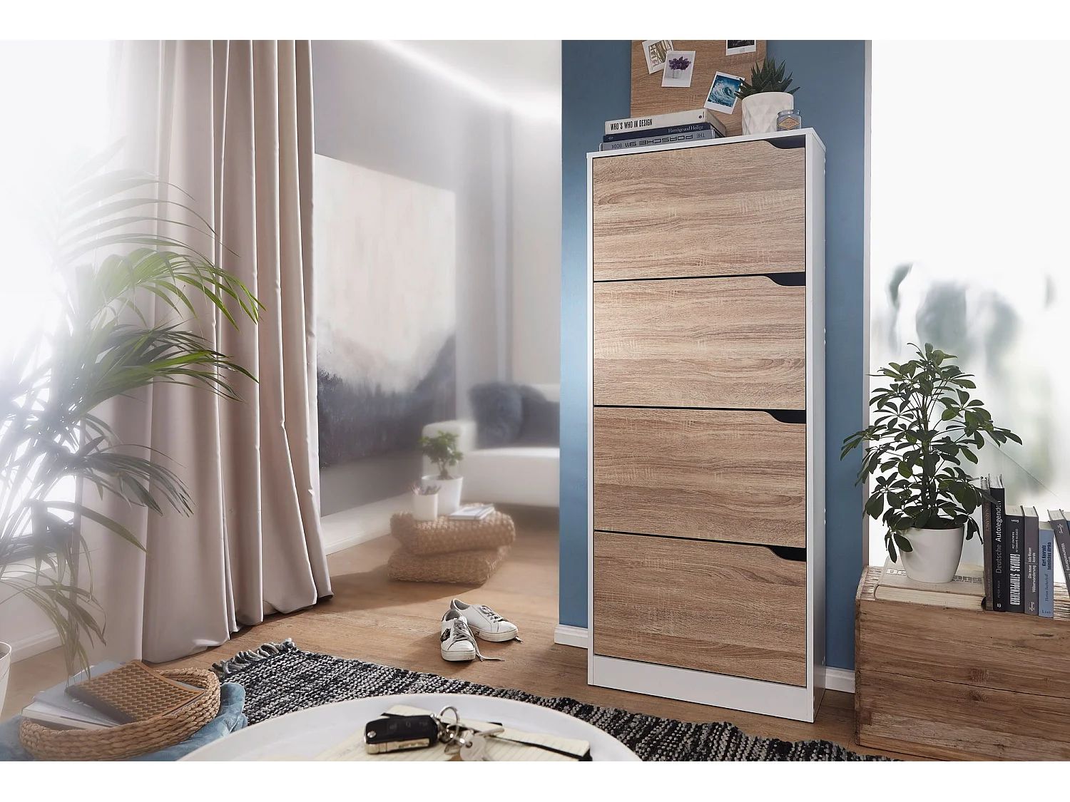 schoenenkast 4 vakken voor vouwschoen dresser 150 cm schoenenkast 20 paar schoenen dresser schoen moderne tipper