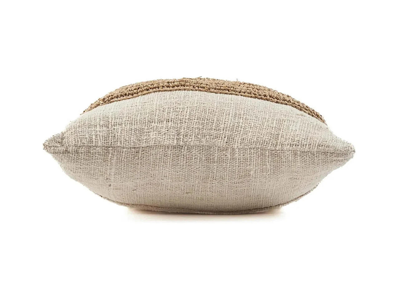 Housse De Coussin Raffia Stamp - Naturel