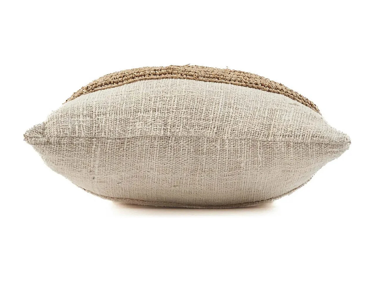 Housse De Coussin Raffia Stamp - Naturel