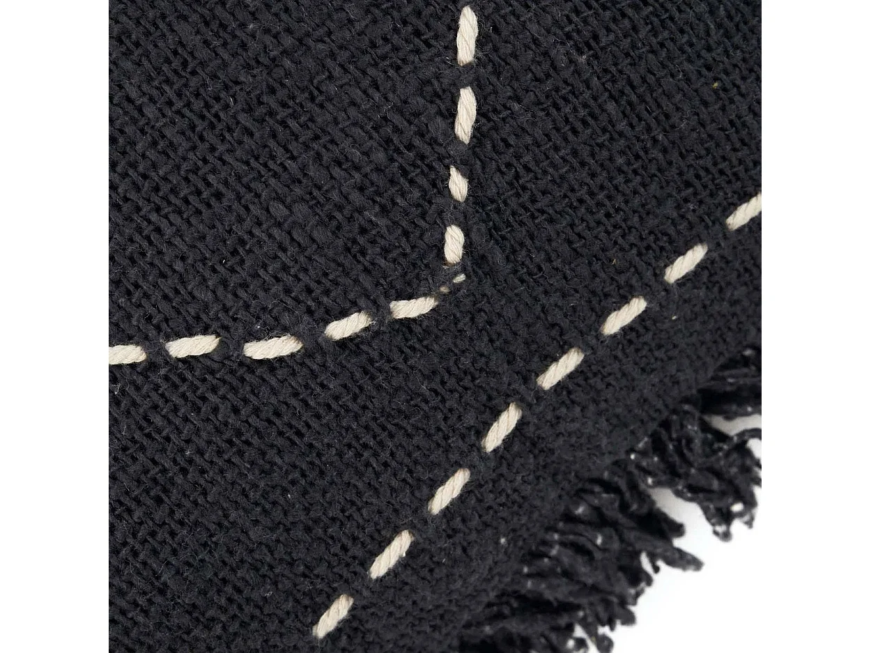 La Funda de Cojín Kasbah - Negro Blanco