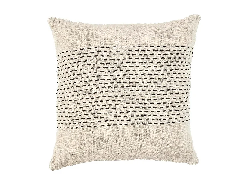 De Misty Kussenhoes - Naturel Zwart