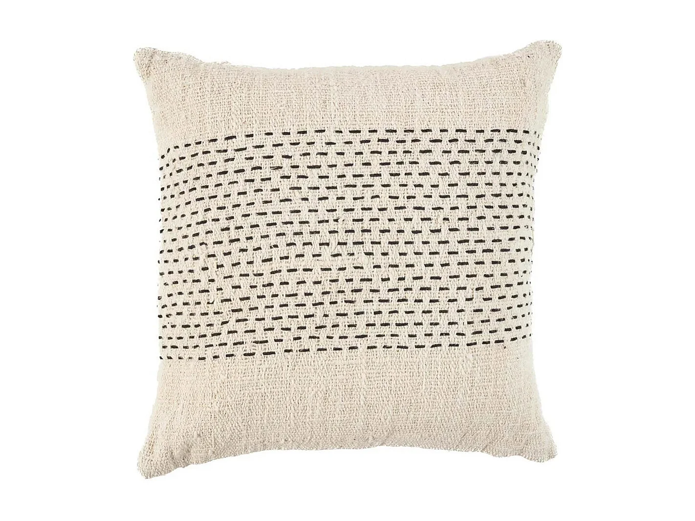 Housse De Coussin Misty - Naturel Noir