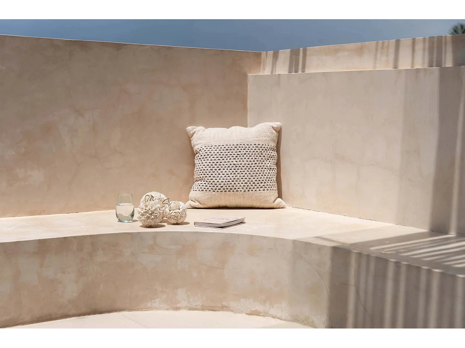 Housse De Coussin Misty - Naturel Noir