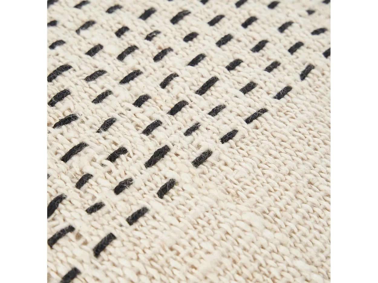 Housse De Coussin Misty - Naturel Noir