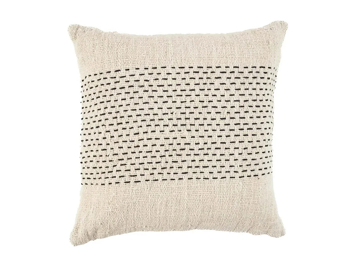 Housse De Coussin Misty - Naturel Noir