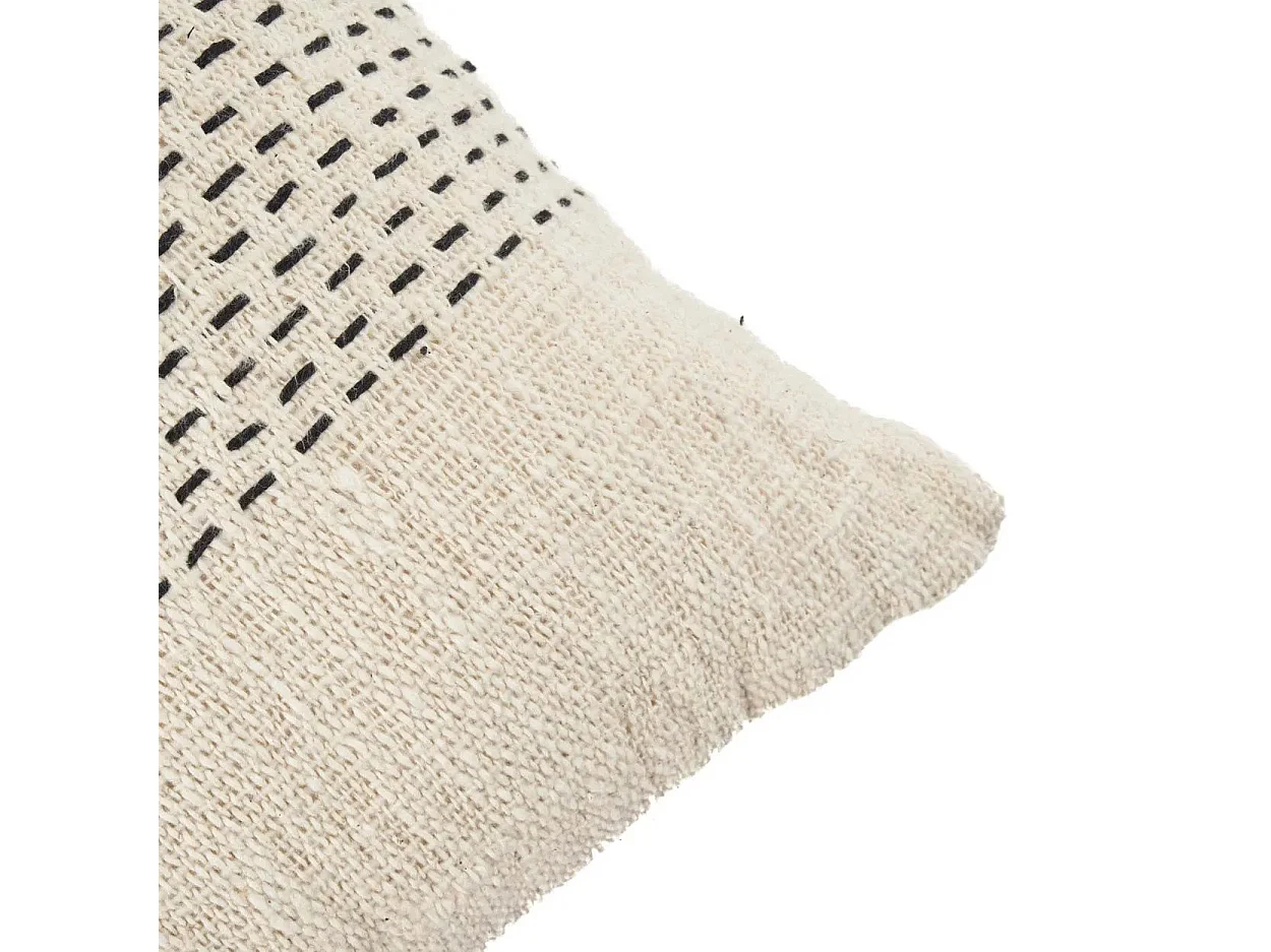 Housse De Coussin Misty - Naturel Noir