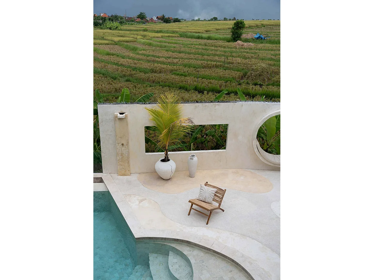 De Isla Palm Kussenhoes - Naturel Wit