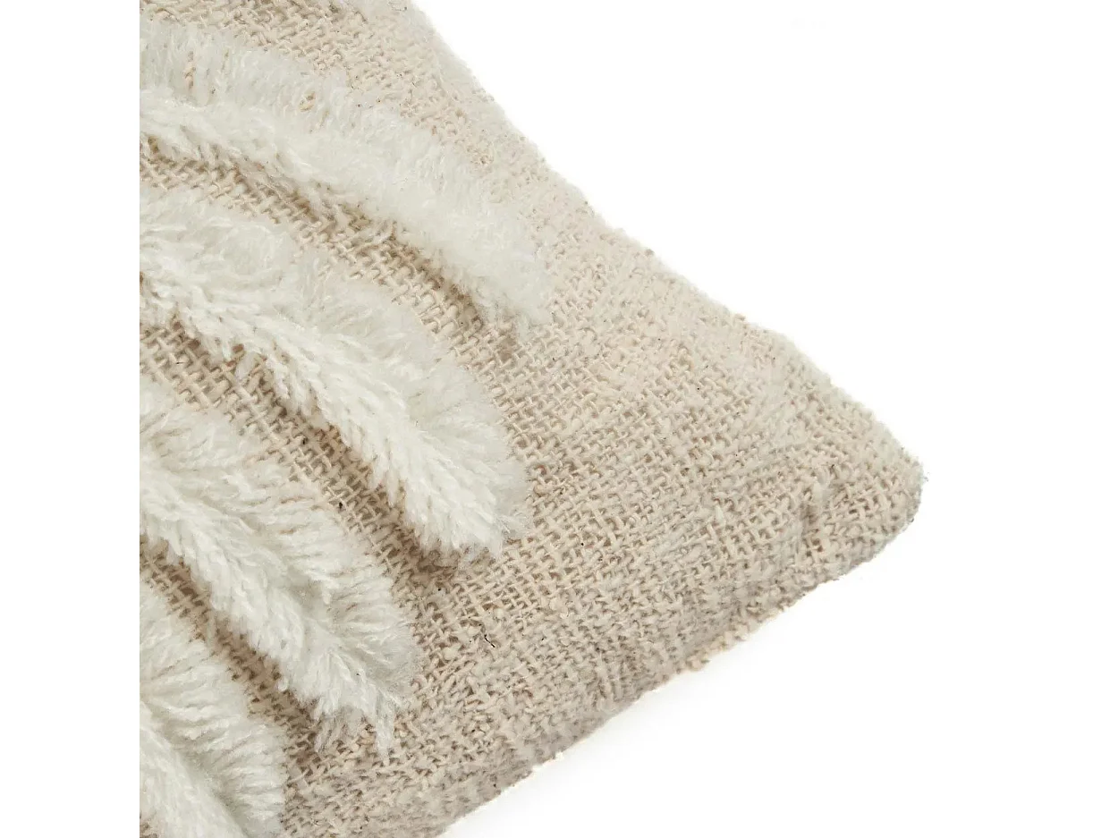 De Isla Palm Kussenhoes - Naturel Wit