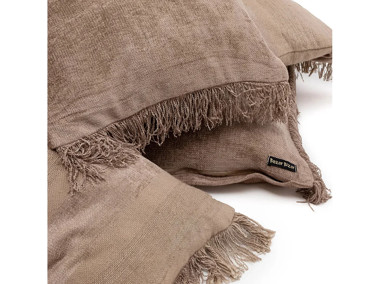 La Housse De Coussin Oh My Gee - Velours Béton - 40x40