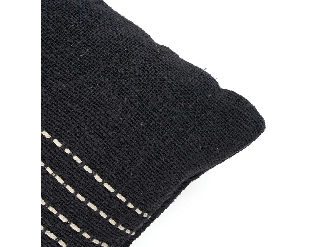 Housse de Coussin Drizle - Noir Blanc