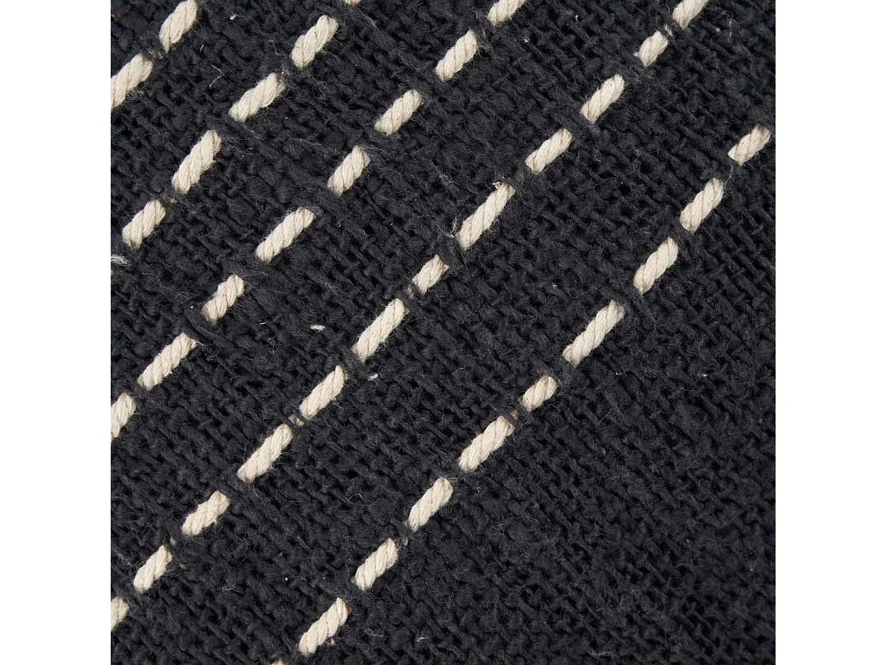 Housse de Coussin Drizle - Noir Blanc