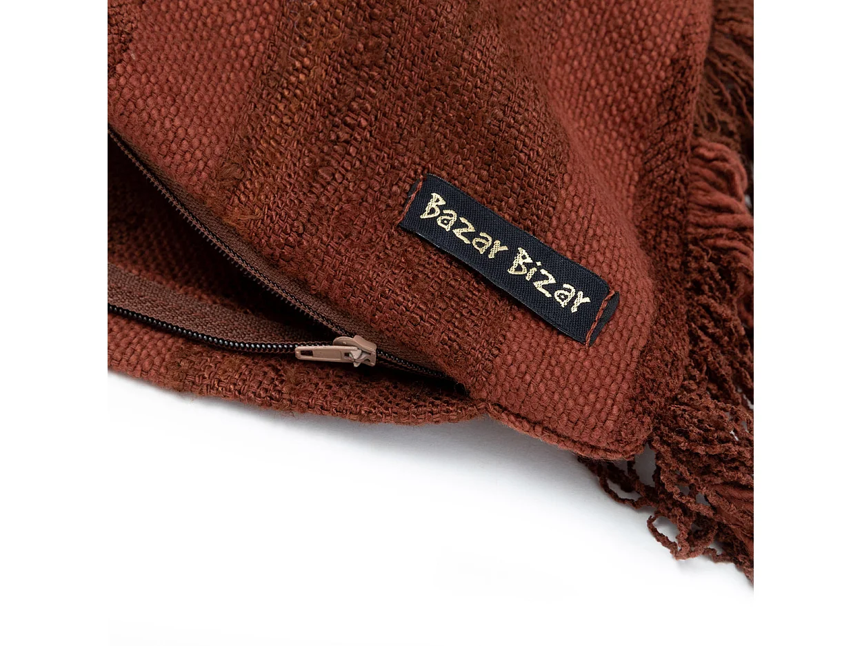 La Funda de Cojín Oh My Gee - Terciopelo Burdeos - 60x60