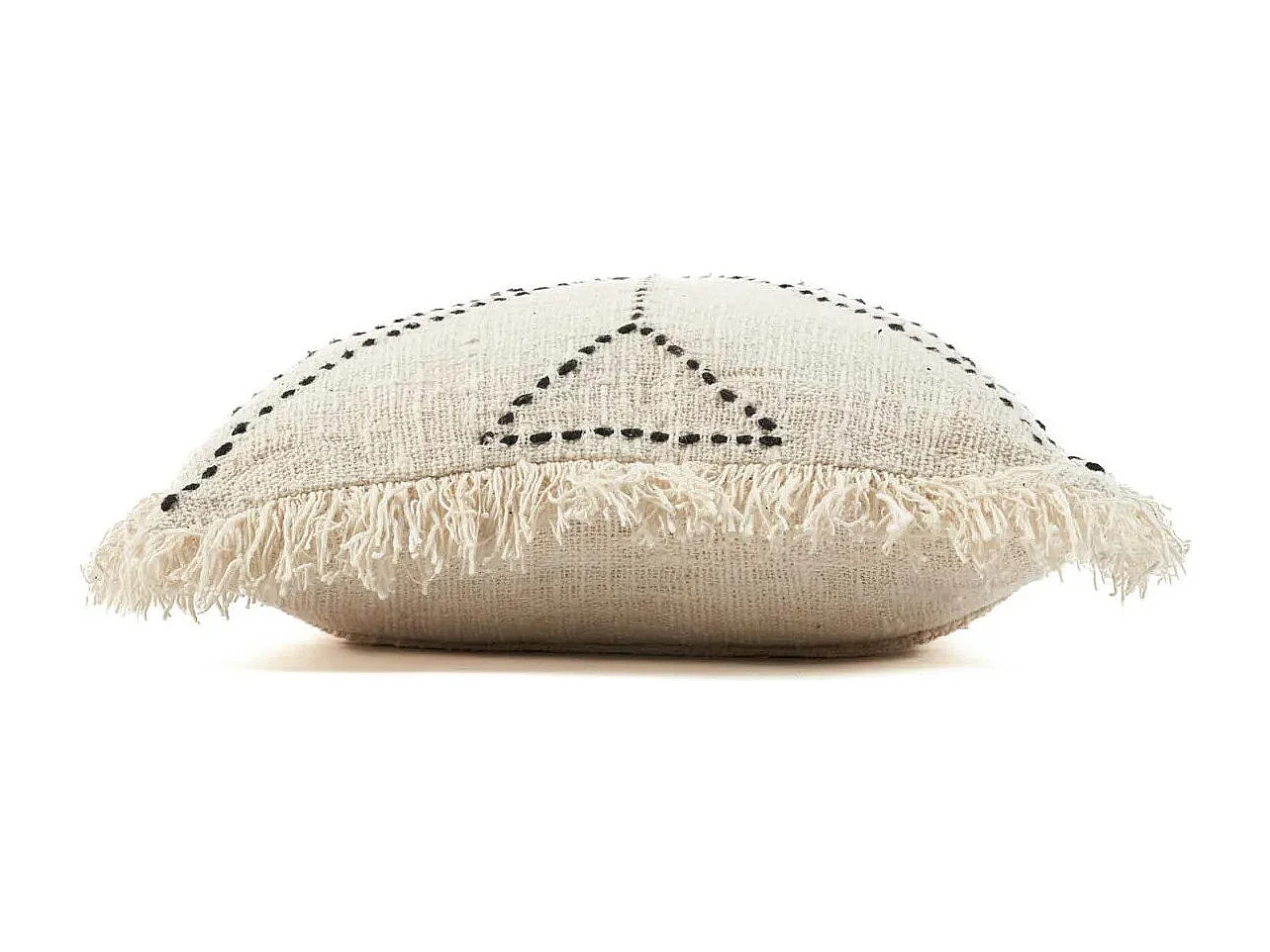 Housse De Coussin Tribal - Naturel Noir