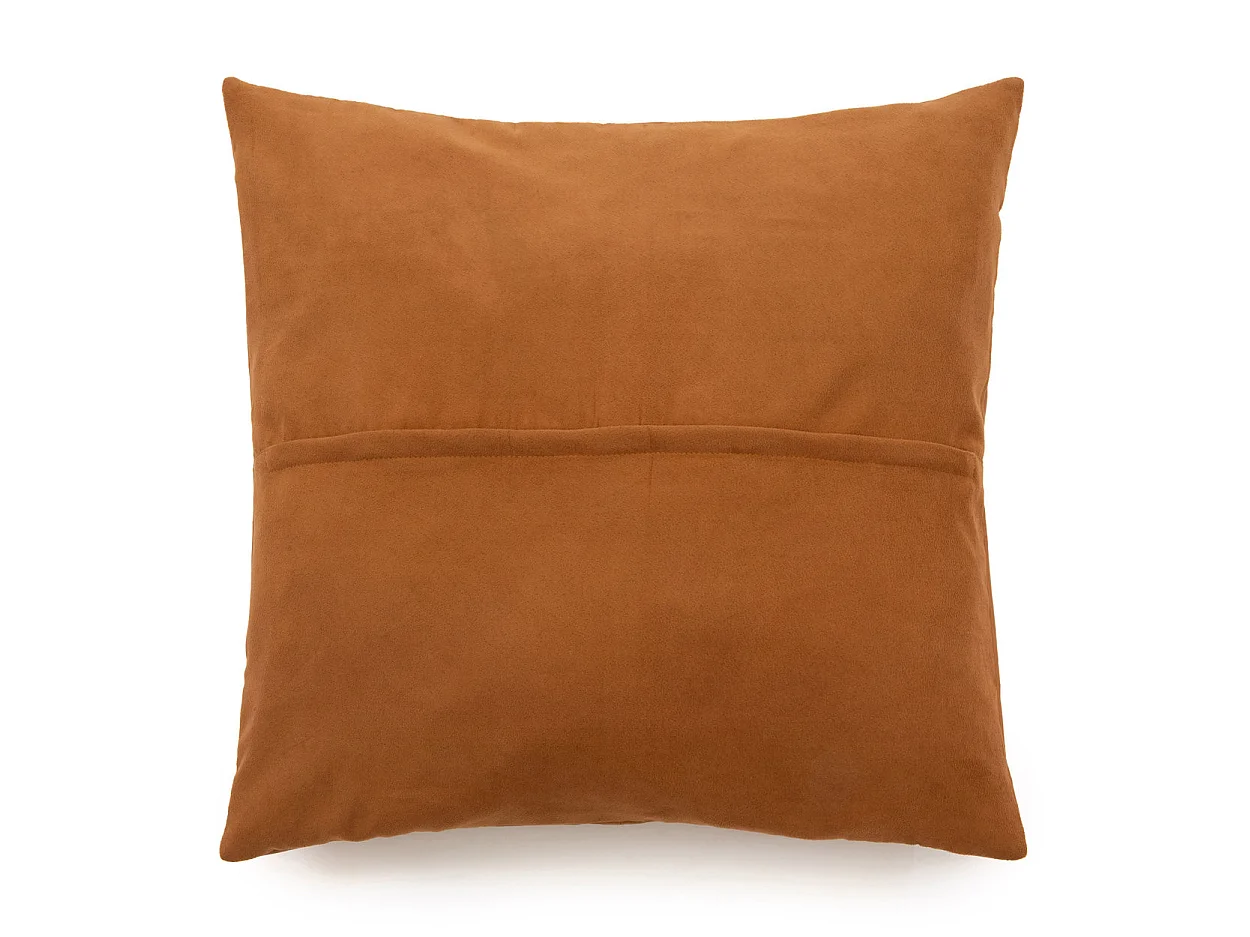 La Housse De Coussin En Cuir À Quatre Panneaux - Chameau - 60x60