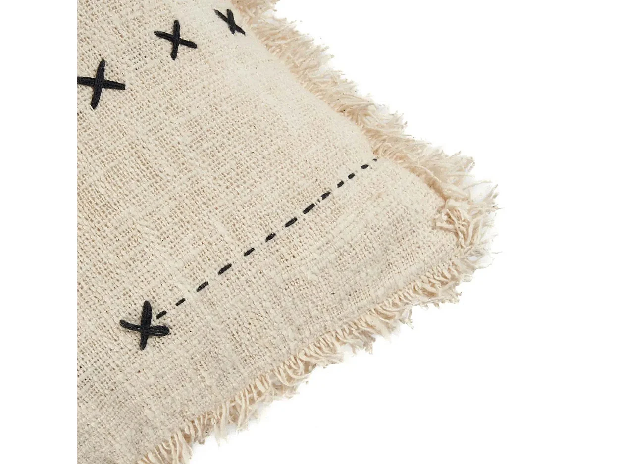 La Funda de Cojín French Kiss - Natural Blanco