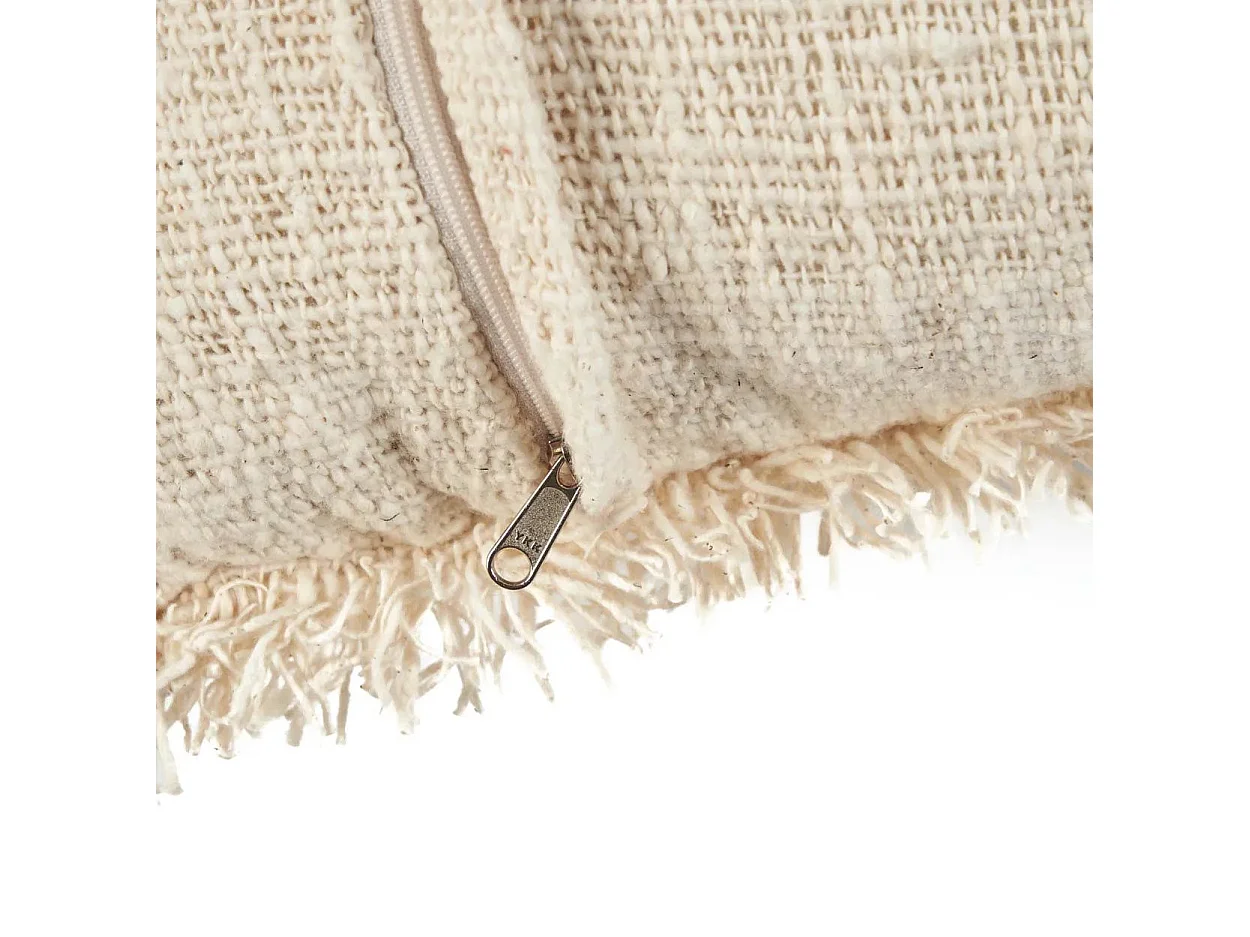 De French Kiss Kussenhoes - Naturel Zwart