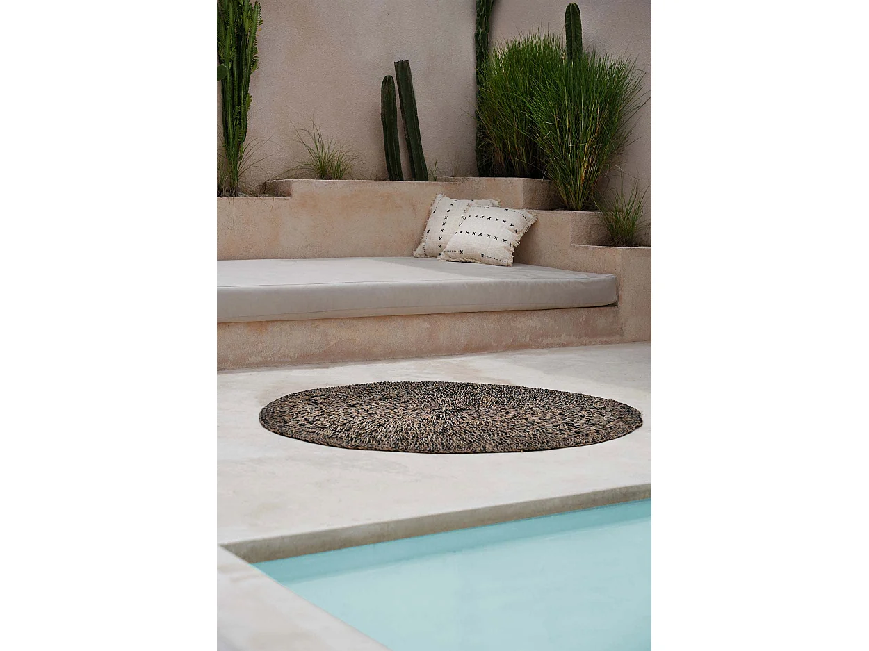 Housse De Coussin French Kiss - Naturel Noir
