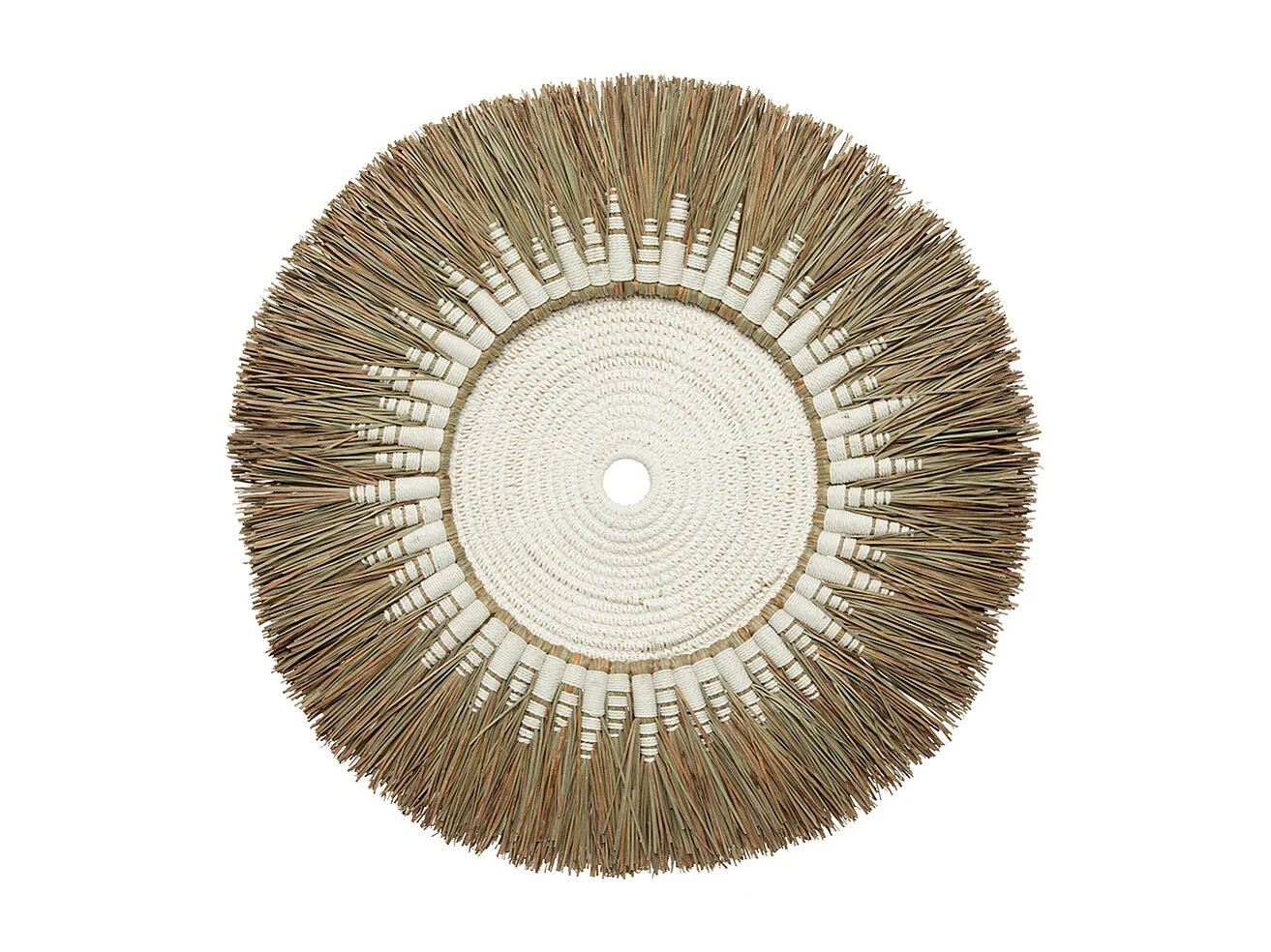 Decoración Mural Macramé Rafia - Blanco Natural