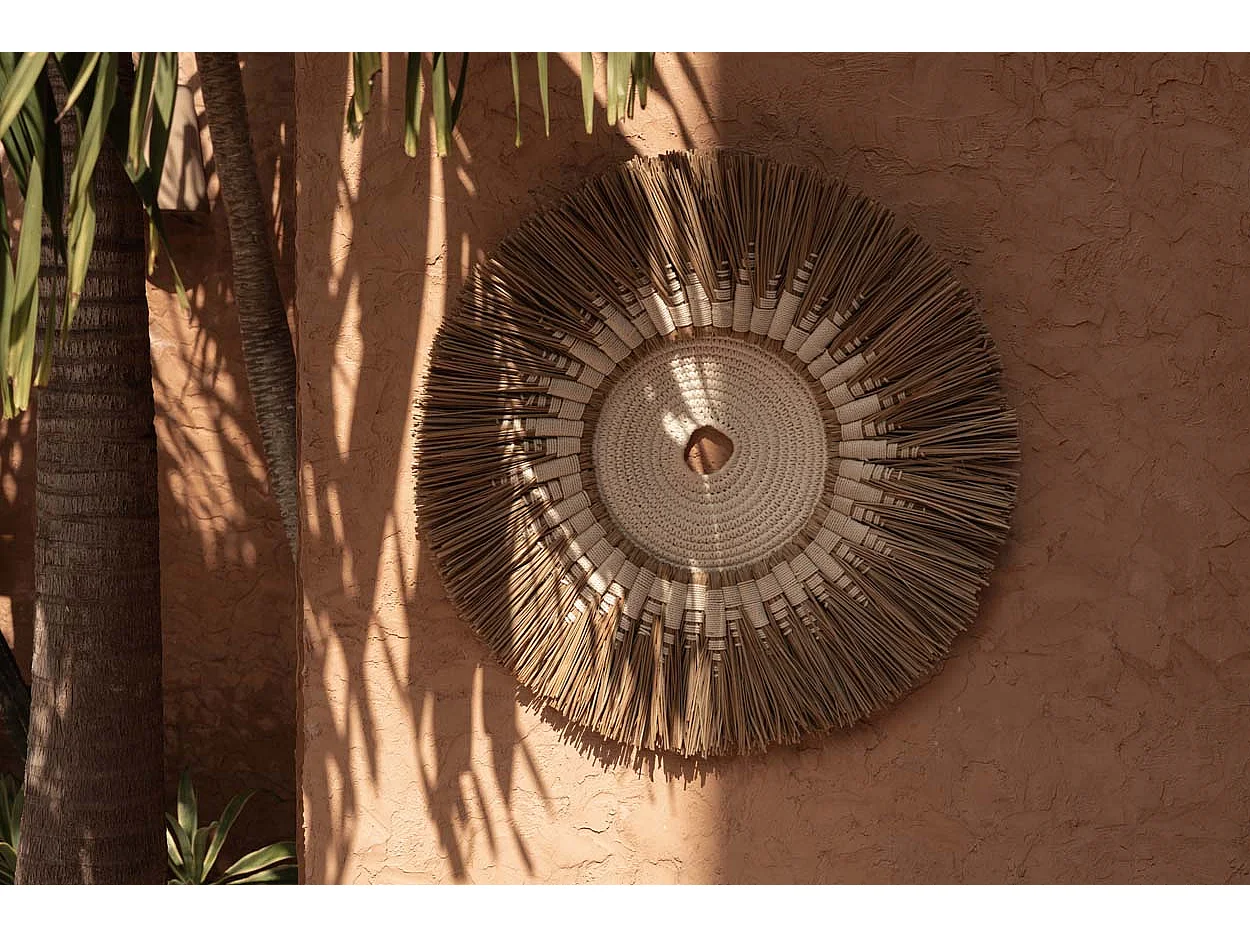 Decoración Mural Macramé Rafia - Blanco Natural