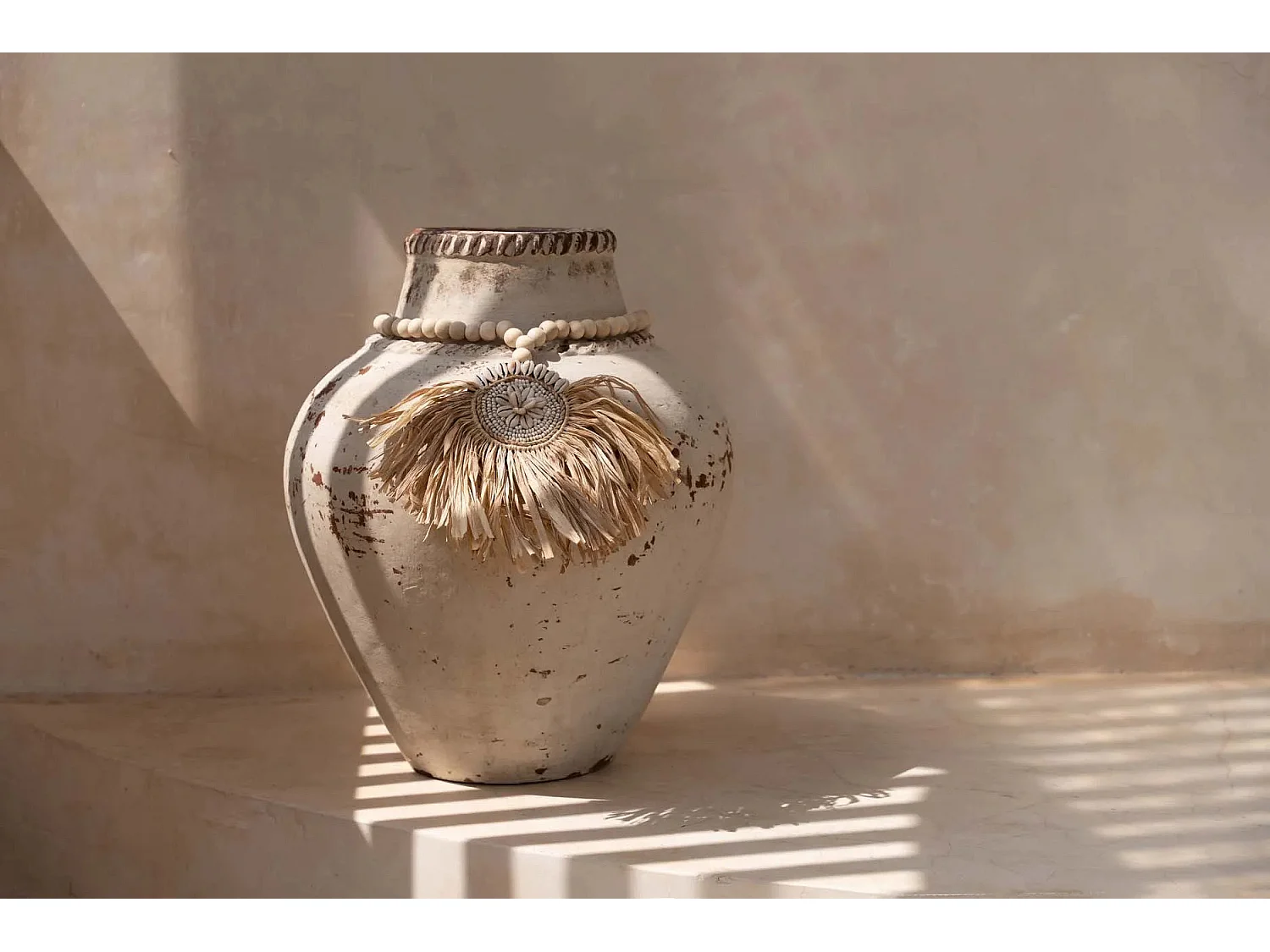 Die Raffia Tajoe Quaste - Natur