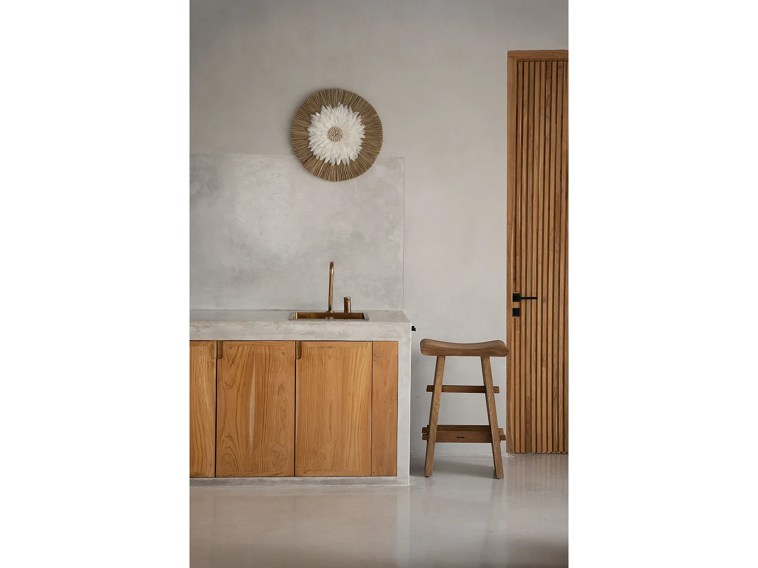 Le Alang Feather Juju - Naturel Blanc