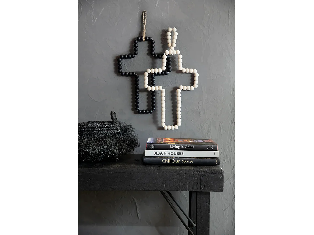 Das Holzkreuz Zum Aufhängen - Schwarz