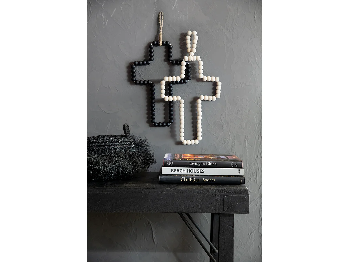 Das Holzkreuz Zum Aufhängen - Schwarz