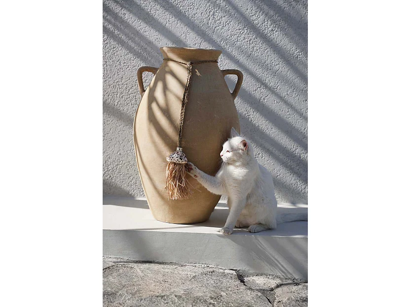 Die Raffia Lupina Quaste - Natur