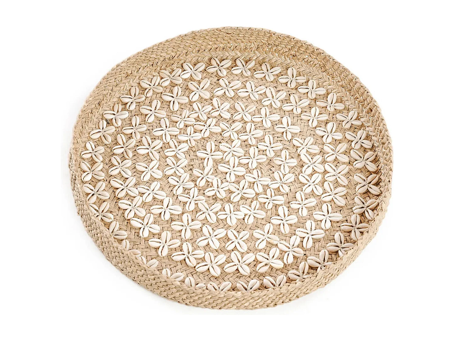 Het Costa Shell Bord - Natuurwit - M