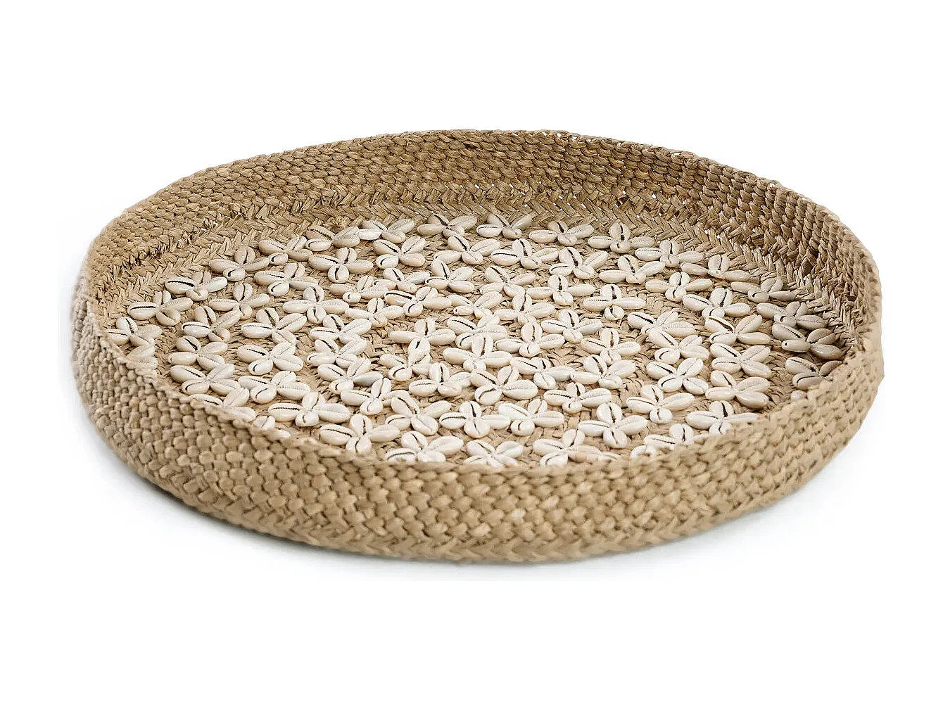 Het Costa Shell Bord - Natuurwit - M