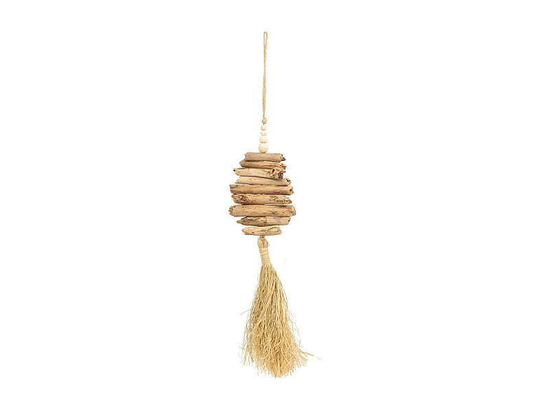 De Raffia Driftwood Hangdecoratie