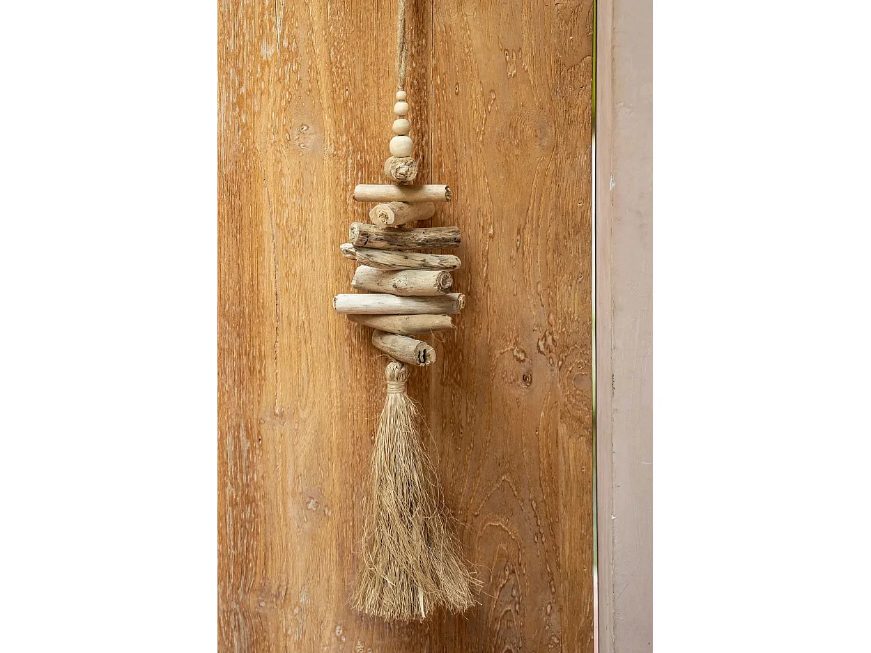 De Raffia Driftwood Hangdecoratie