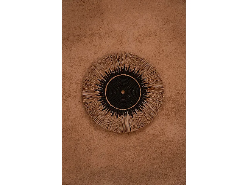 La Décoration Murale En Macramé Et Raphia - Naturel Noir