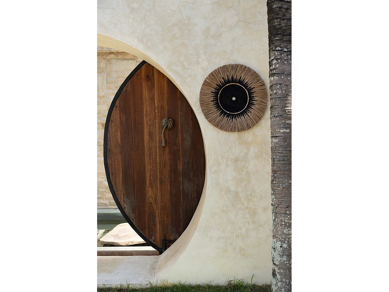 La Décoration Murale En Macramé Et Raphia - Naturel Noir