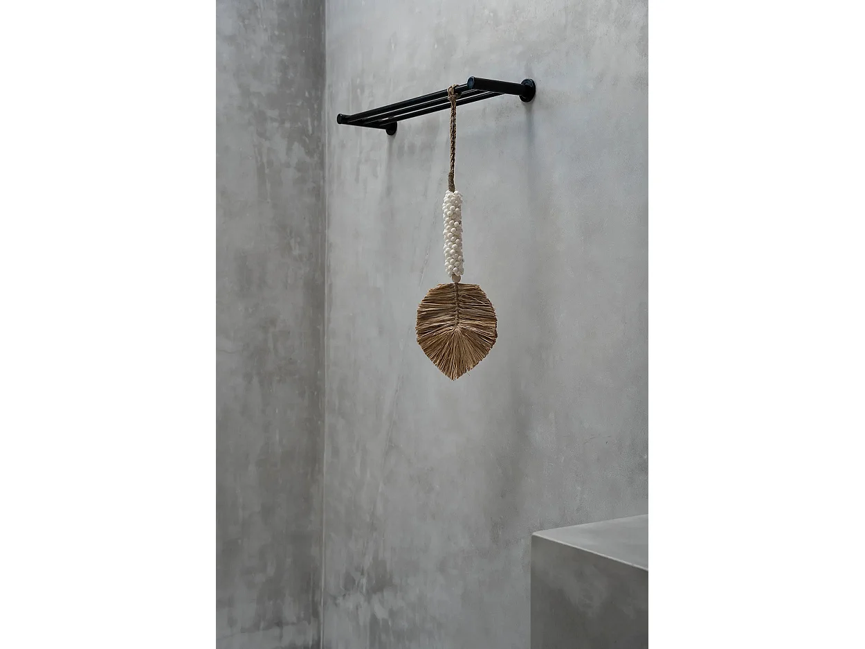 De Raffia Schelp Kwastje - Wit Natuurlijk