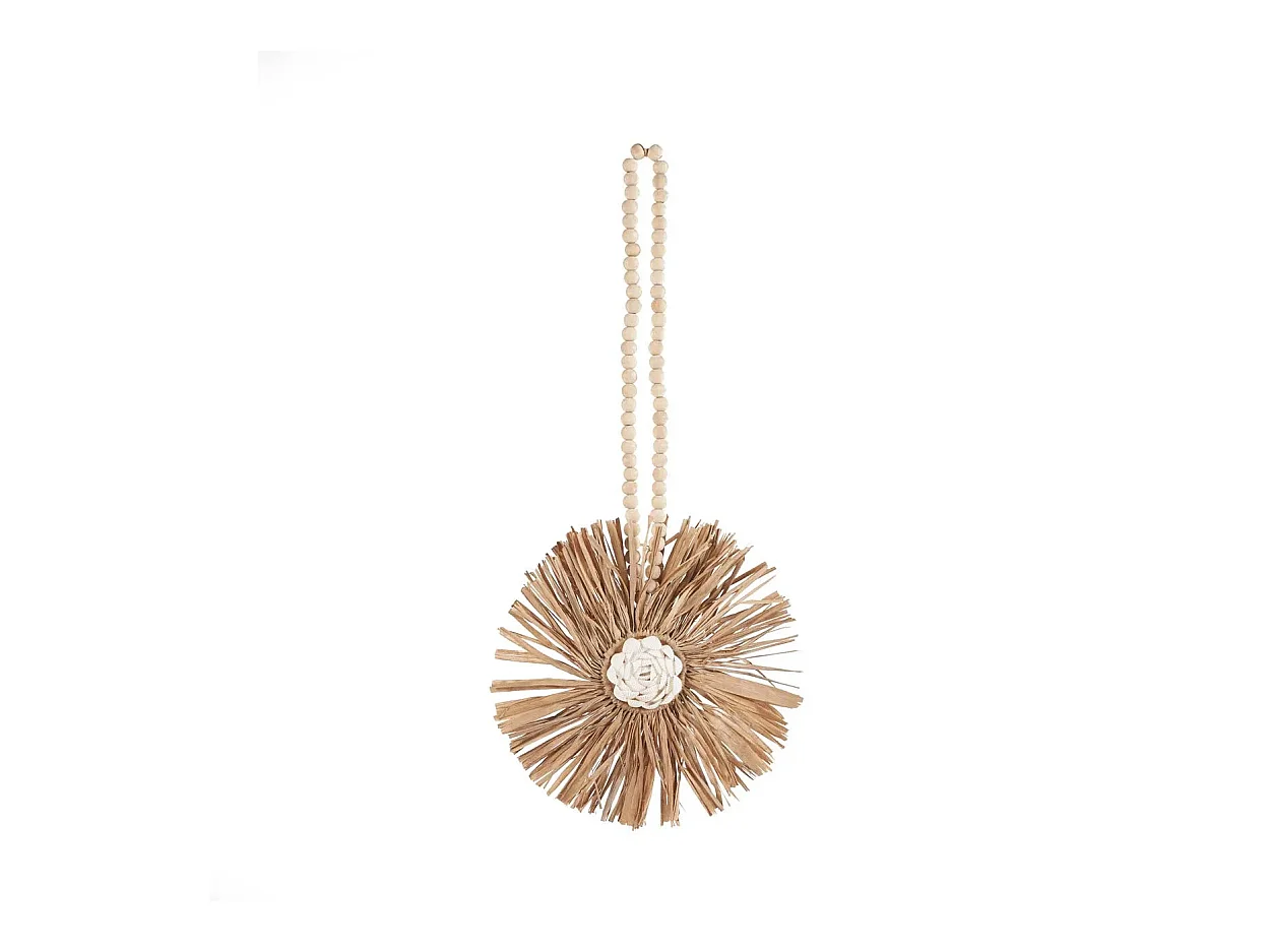 Le Raffia Bunga Pompon - Naturel