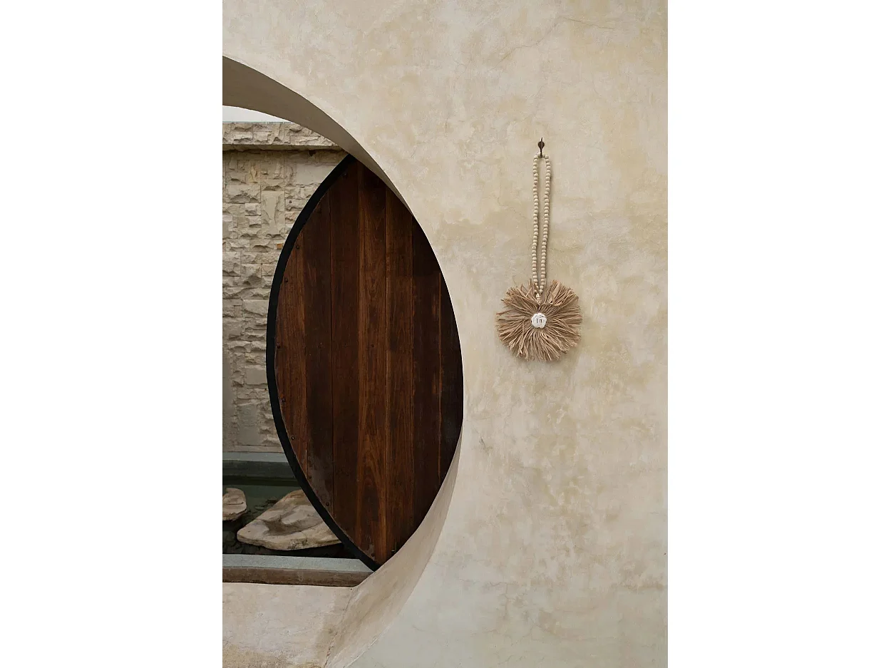 Le Raffia Bunga Pompon - Naturel