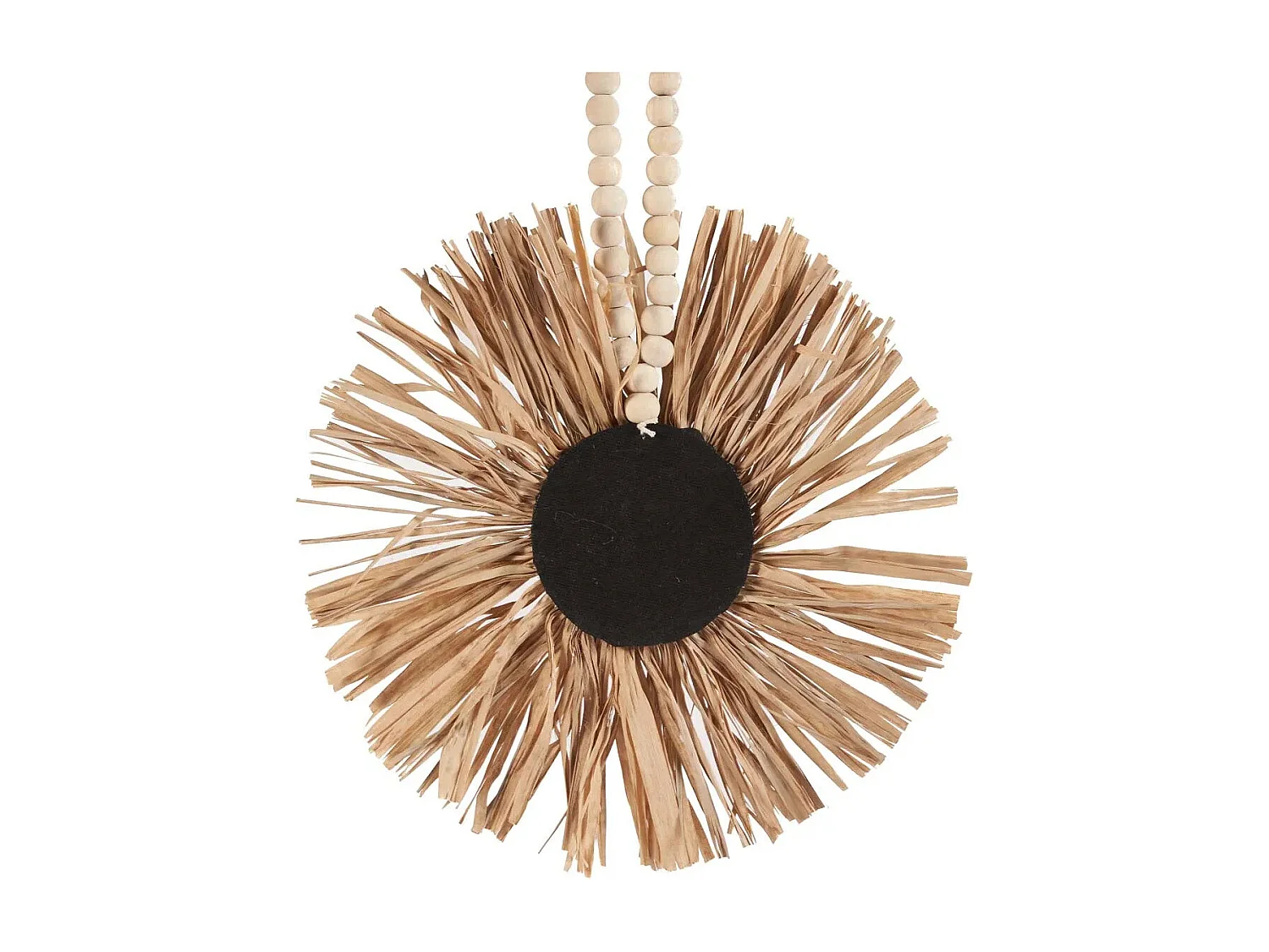 Le Raffia Bunga Pompon - Naturel
