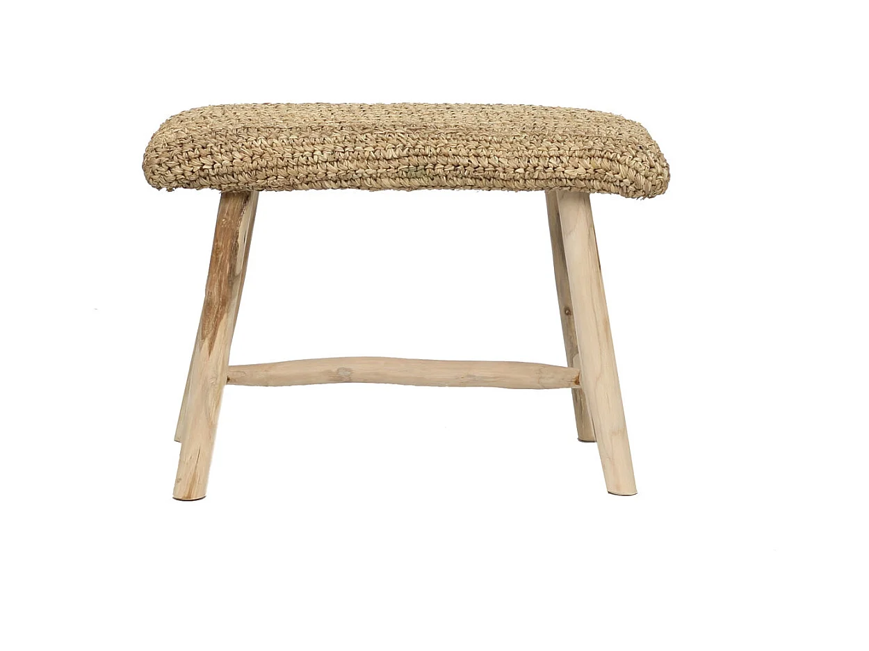 Le Banc En Raphia - Naturel