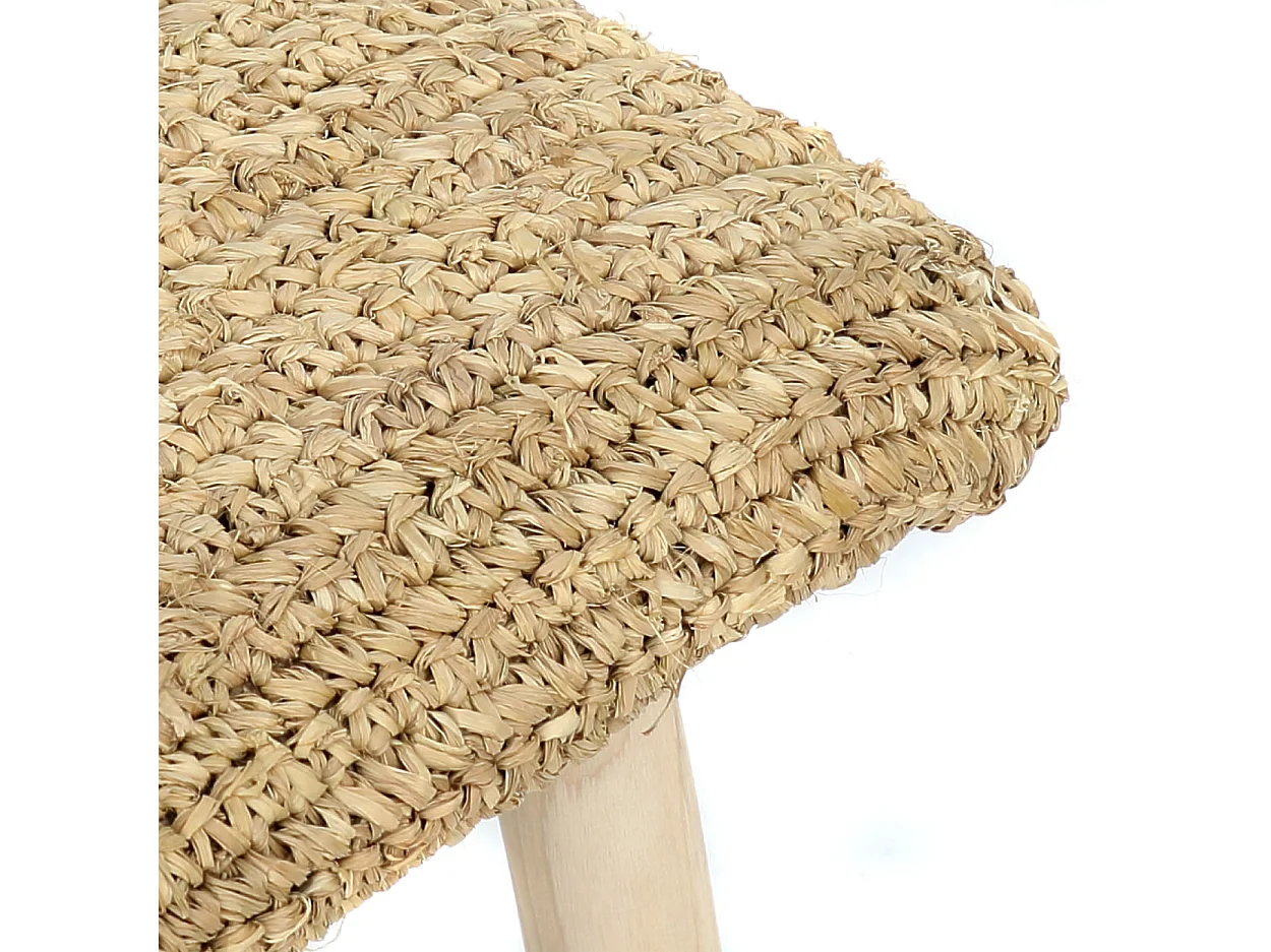 Le Banc En Raphia - Naturel