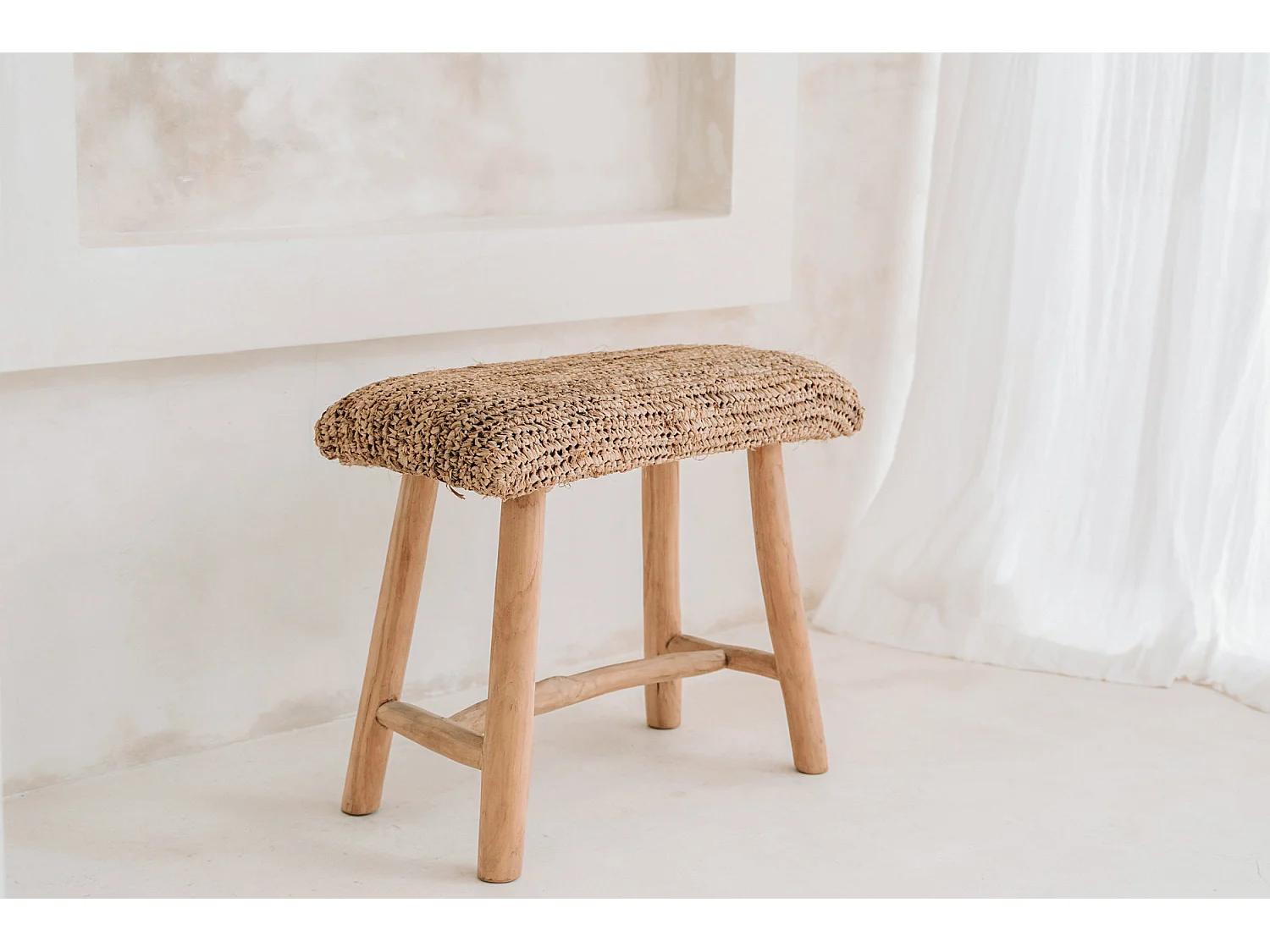 De Raffia Bank - Naturel