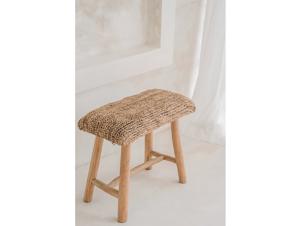 The Raffia Bench - Natural