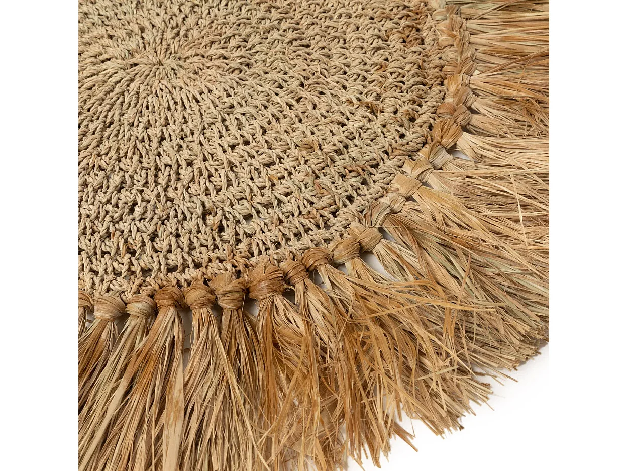 Le Set de Table Crochet Raffia- Naturel