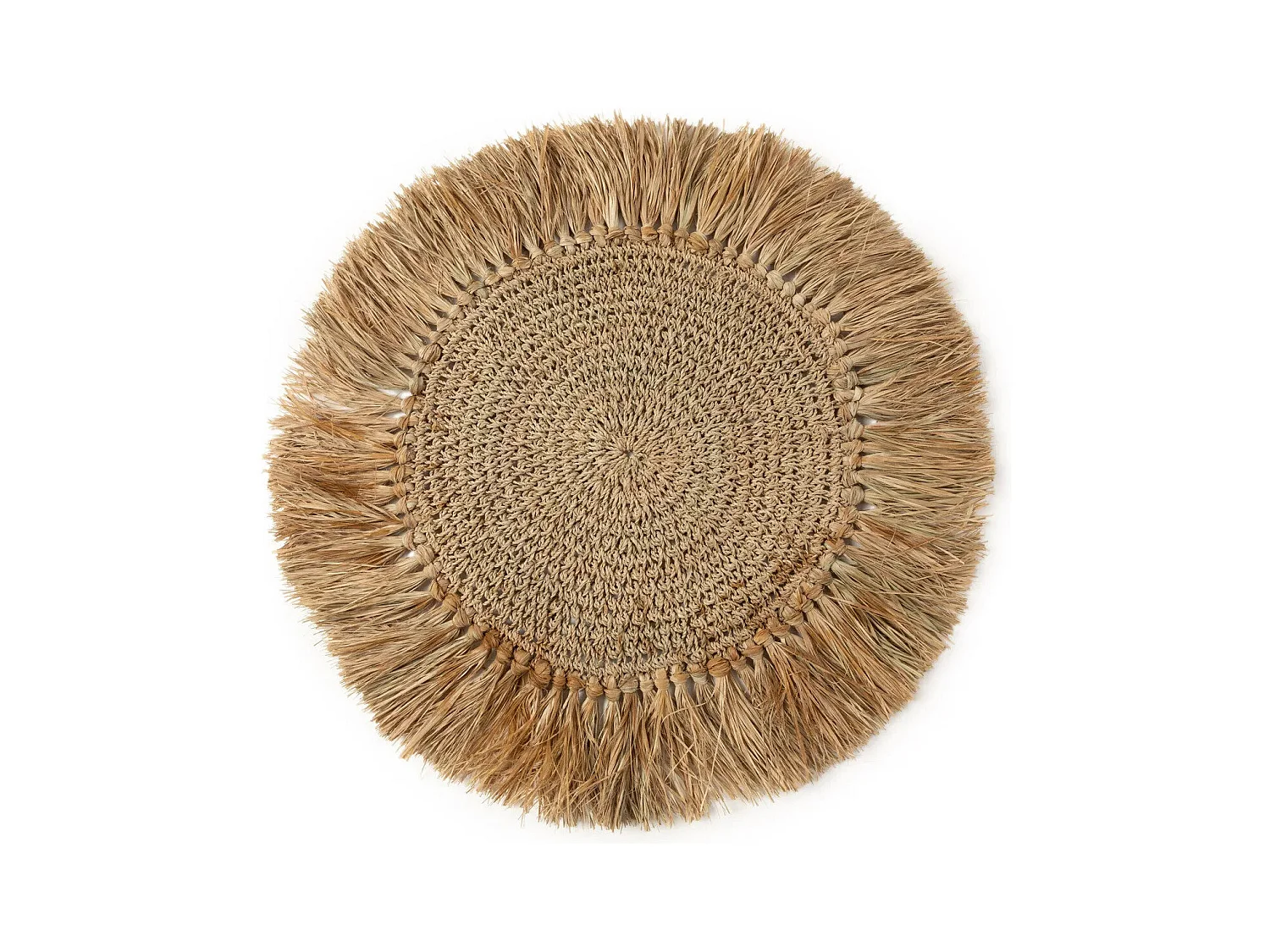 Le Set de Table Crochet Raffia- Naturel