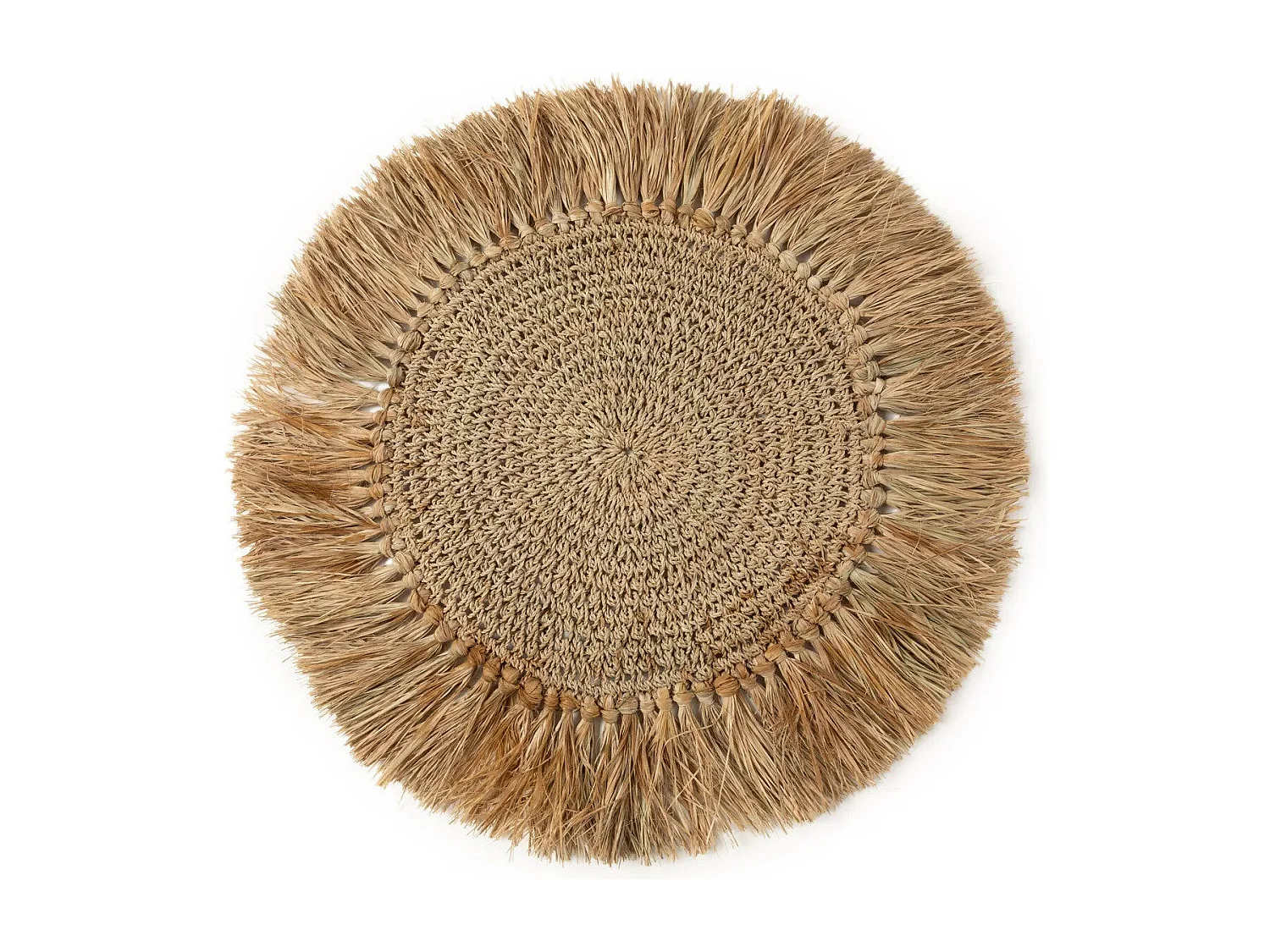 Le Set de Table Crochet Raffia- Naturel