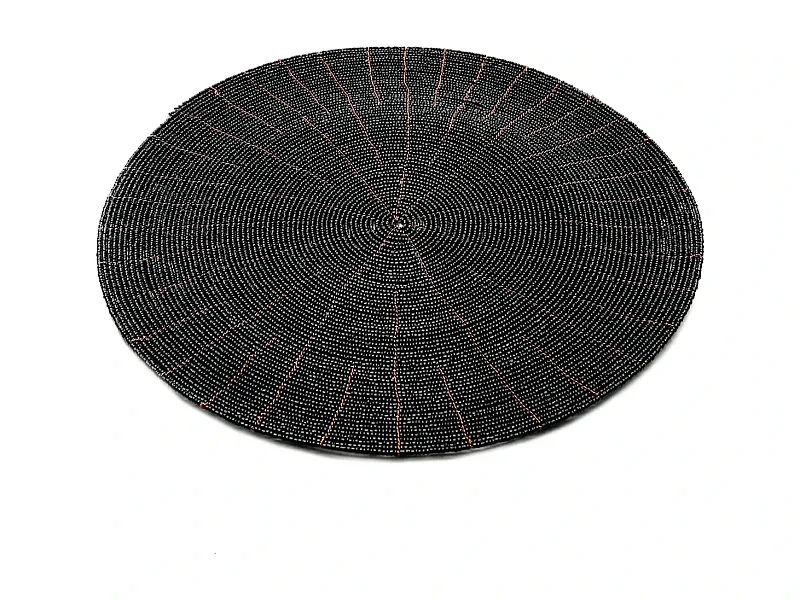 Das Beaded Platzdeckchen - Schwarz